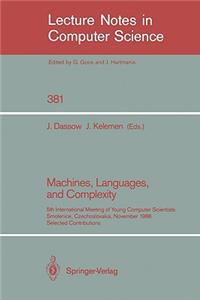 Machines, Languages, and Complexity