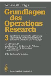 Grundlagen Des Operations Research 3