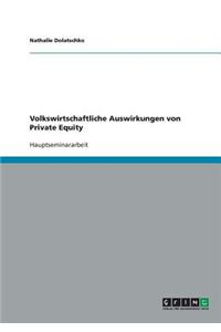 Volkswirtschaftliche Auswirkungen von Private Equity