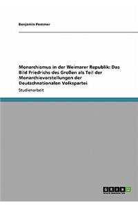 Monarchismus in der Weimarer Republik