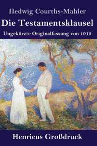 Testamentsklausel (Großdruck)