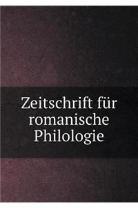 Zeitschrift Für Romanische Philologie