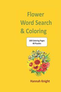 Flower Word Search and Coloring