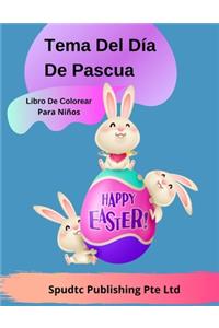 Tema Del Día De Pascua Libro De Colorear Para Niños