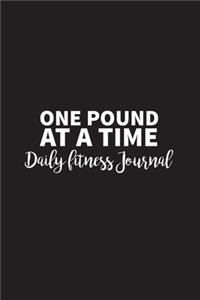 One Pound at a Time Daily Fitness Journal Strength Training and Sleep tracker
