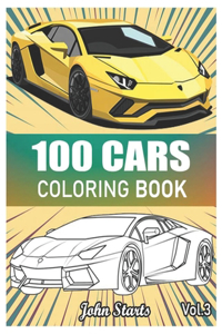 100 Cars Coloring Book