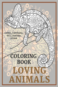 Loving Animals - Coloring Book - Camel, Capybara, Rat, Leopard, other