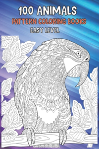 Pattern Coloring Books Easy Level - 100 Animals