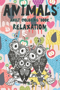 Adult Coloring Book Relaxation - Animals