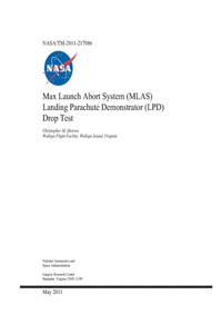 Max Launch Abort System (MLAS) Landing Parachute Demonstrator (LPD) Drop Test