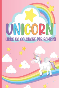 Unicorni Libro da Colorare per Bambini