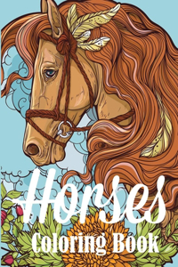 Horses Coloring Book