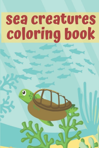 Sea Creatures Coloring Book