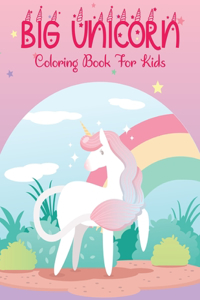Big Unicorn Coloring Book For Kids