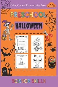 Halloween Color Cut and Paste Activity Book