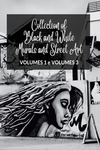Collection of Black and White Murals and Street Art - Volumes 1 and 3