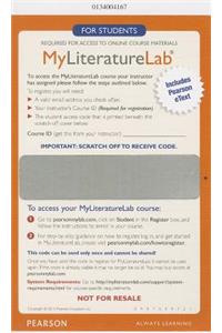 Mylab Literature with Pearson Etext -- Glue in Access Card