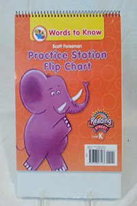 Reading 2011 Words to Know Practice Station Flip Chart Grade K