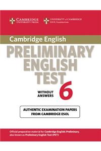 Cambridge Preliminary English Test 6