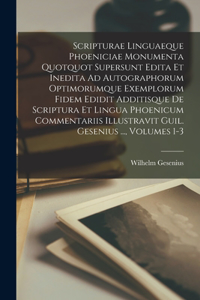 Scripturae Linguaeque Phoeniciae Monumenta Quotquot Supersunt Edita Et Inedita Ad Autographorum Optimorumque Exemplorum Fidem Edidit Additisque De Scriptura Et Lingua Phoenicum Commentariis Illustravit Guil. Gesenius ..., Volumes 1-3