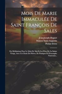 Mois De Marie Immaculée De Saint François De Sales