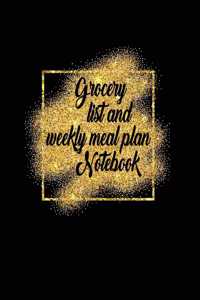 Grocery List and Weekly Meal Plan Notebook
