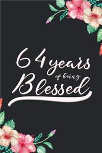 Blessed 64th Birthday Journal
