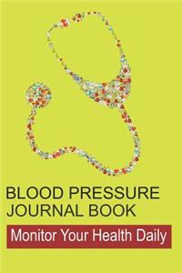 Blood Pressure Journal Book
