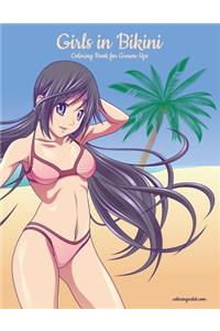 Girls in Bikini Coloring Book for Grown-Ups