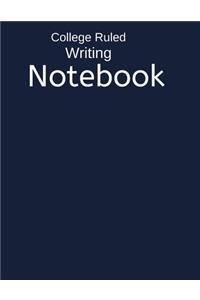 College Ruled Writing Notebook