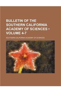Bulletin of the Southern California Academy of Sciences (Volume 4-7)