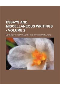 Essays and Miscellaneous Writings (Volume 2)