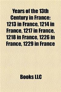 Years of the 13th Century in France
