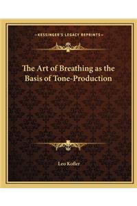 Art of Breathing as the Basis of Tone-Production the Art of Breathing as the Basis of Tone-Production