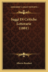 Saggi Di Critiche Letterarie (1881)