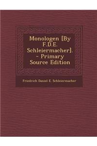 Monologen [By F.D.E. Schleiermacher].