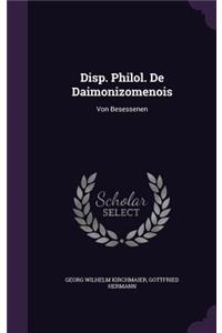 Disp. Philol. de Daimonizomenois