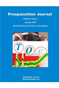 Prespacetime Journal Volume 4 Issue 1