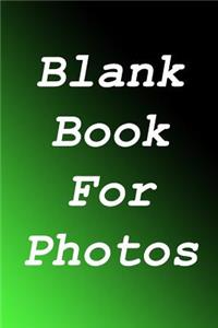 Blank Book For Photos