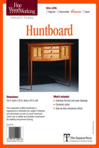 Fine Woodworking's Huntboard Plan