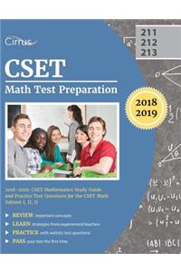 CSET Math Test Preparation 2018-2019