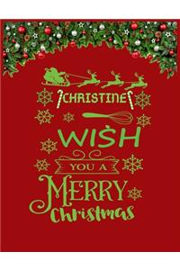 CHRISTINE wish you a merry christmas