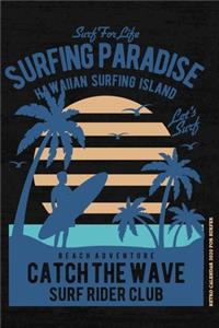 Retro Calendar 2020 For Surfer