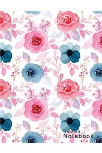 Unlined Notebook Cute, Large A4 (8.5