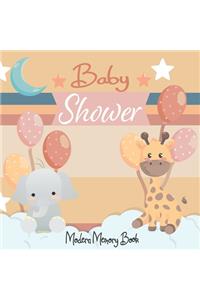 Baby Shower Modern Memory Book