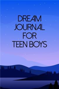 Dream Journal for Teen Boys