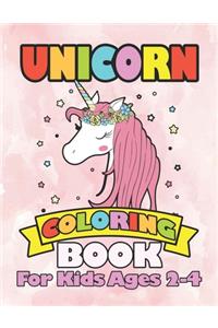 Unicorn Coloring Book for Kids Ages 2-4