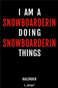 Kalender für Snowboarder / Snowboarderin
