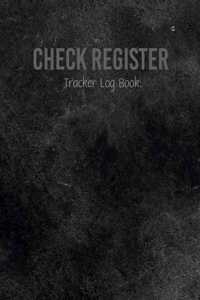Check Register Tracker Log Book.