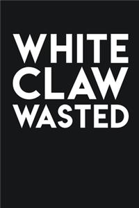 White Claw Wasted: Gag Gift Blank Lined Notebook Journal or Notepad